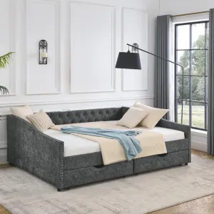 Queen Size Daybed with Drawers