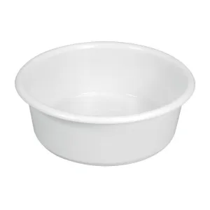 "ROUND FOOD CONTAINER, COLOR: WHITE, CAPACITY: 19 L, PEHD MAT"