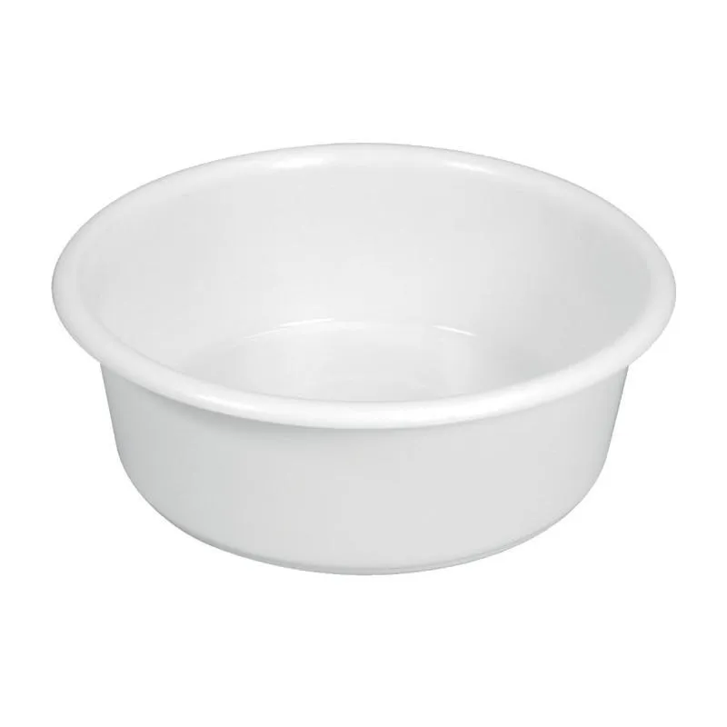 "ROUND FOOD CONTAINER, COLOR: WHITE, CAPACITY: 19 L, PEHD MAT"