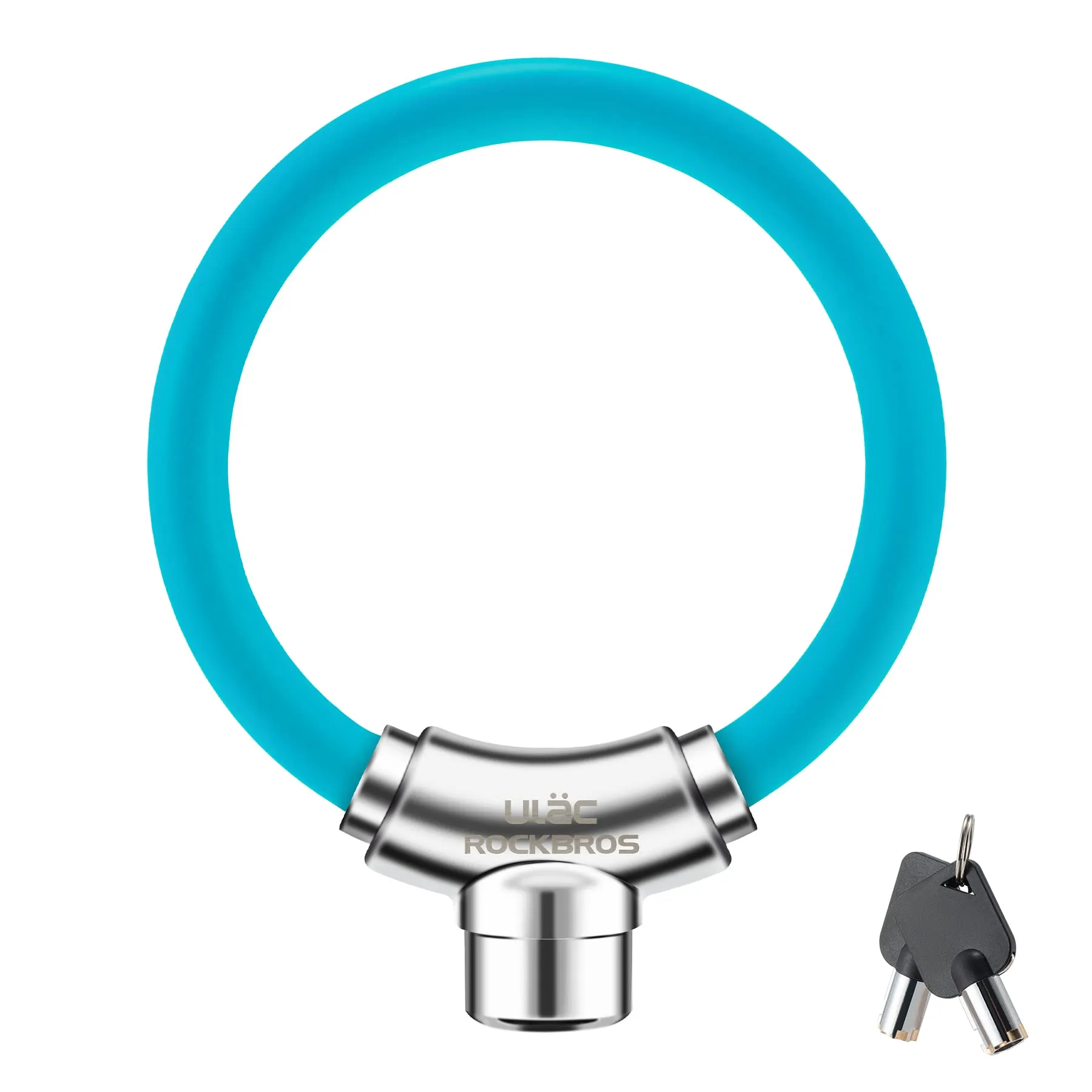 ROCKBROS Anti-Theft Bike Cable Lock, Portable, Key Lock, Rustproof