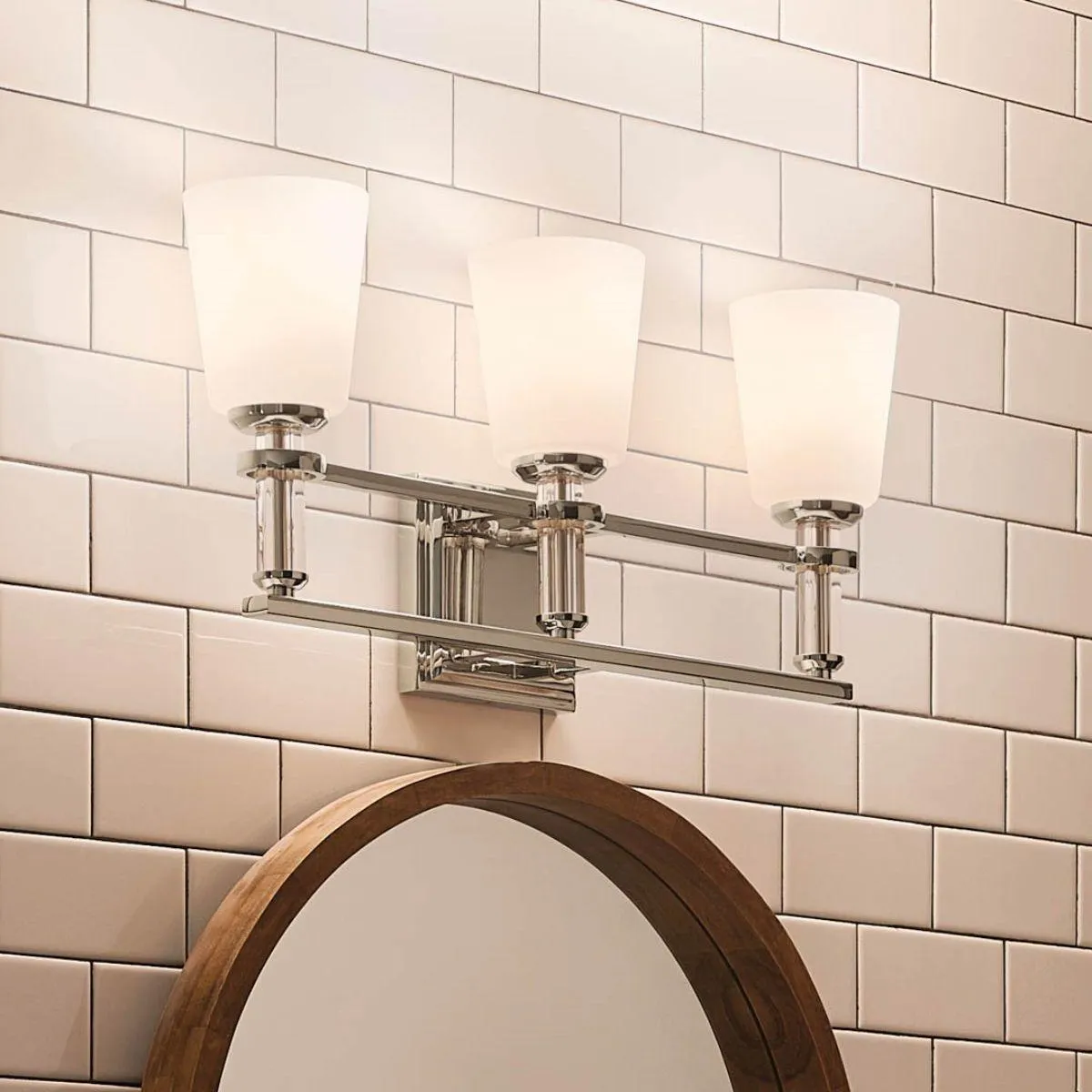 Rosalind 24 in. 3 Lights Vanity Light Polished Nickel finish