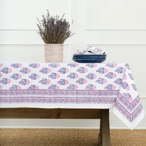 Sagar Blue & Magenta Tablecloth