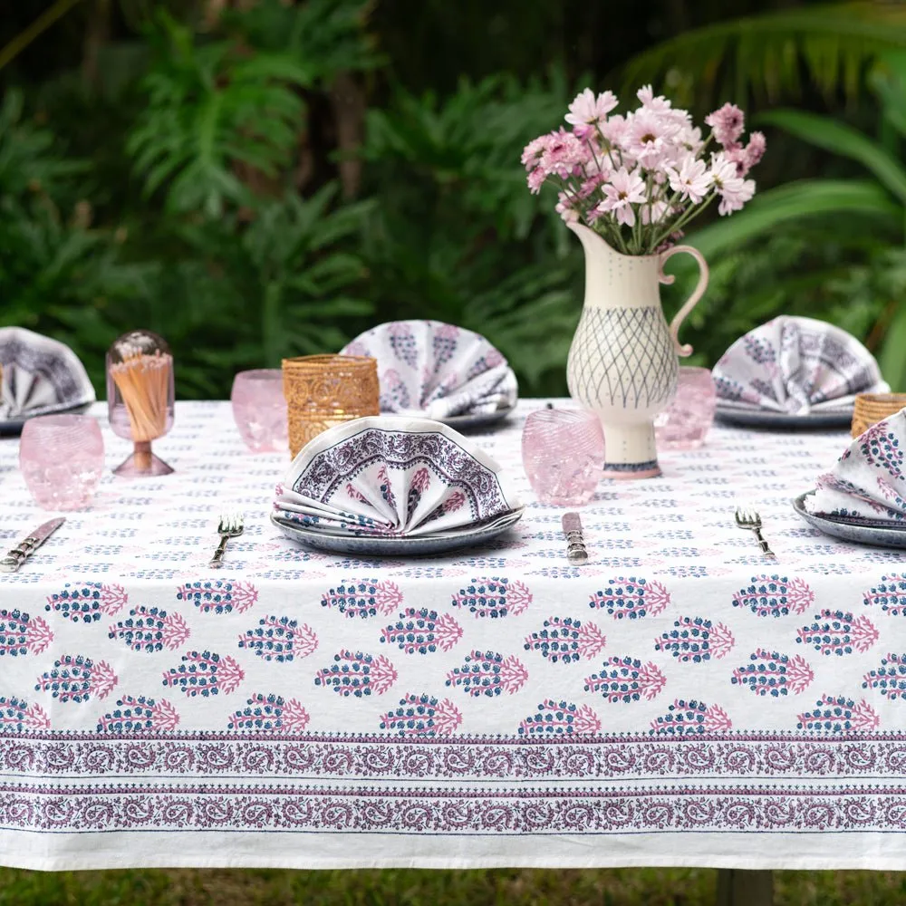 Sagar Blue & Magenta Tablecloth