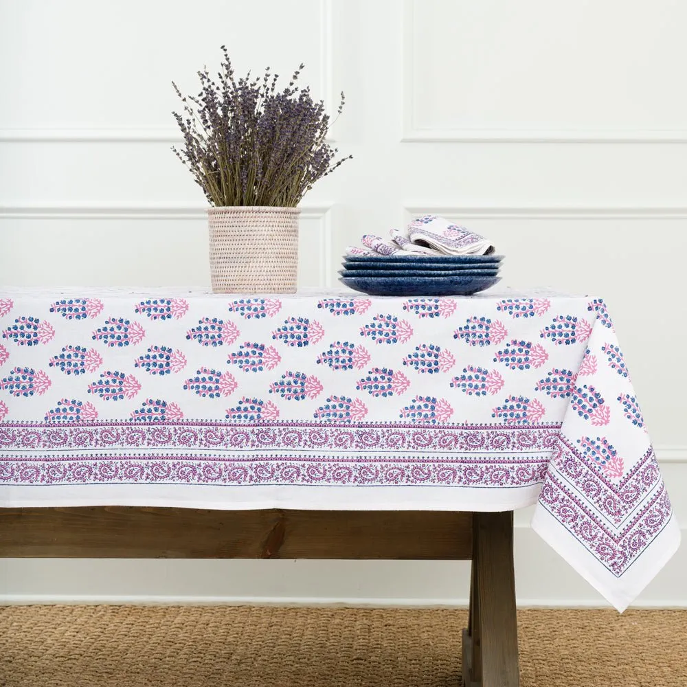 Sagar Blue & Magenta Tablecloth
