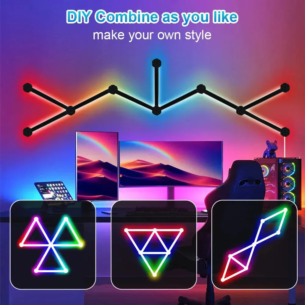 Smart Mosaic DIY Ambient Intelligent App Control Wall Lamp