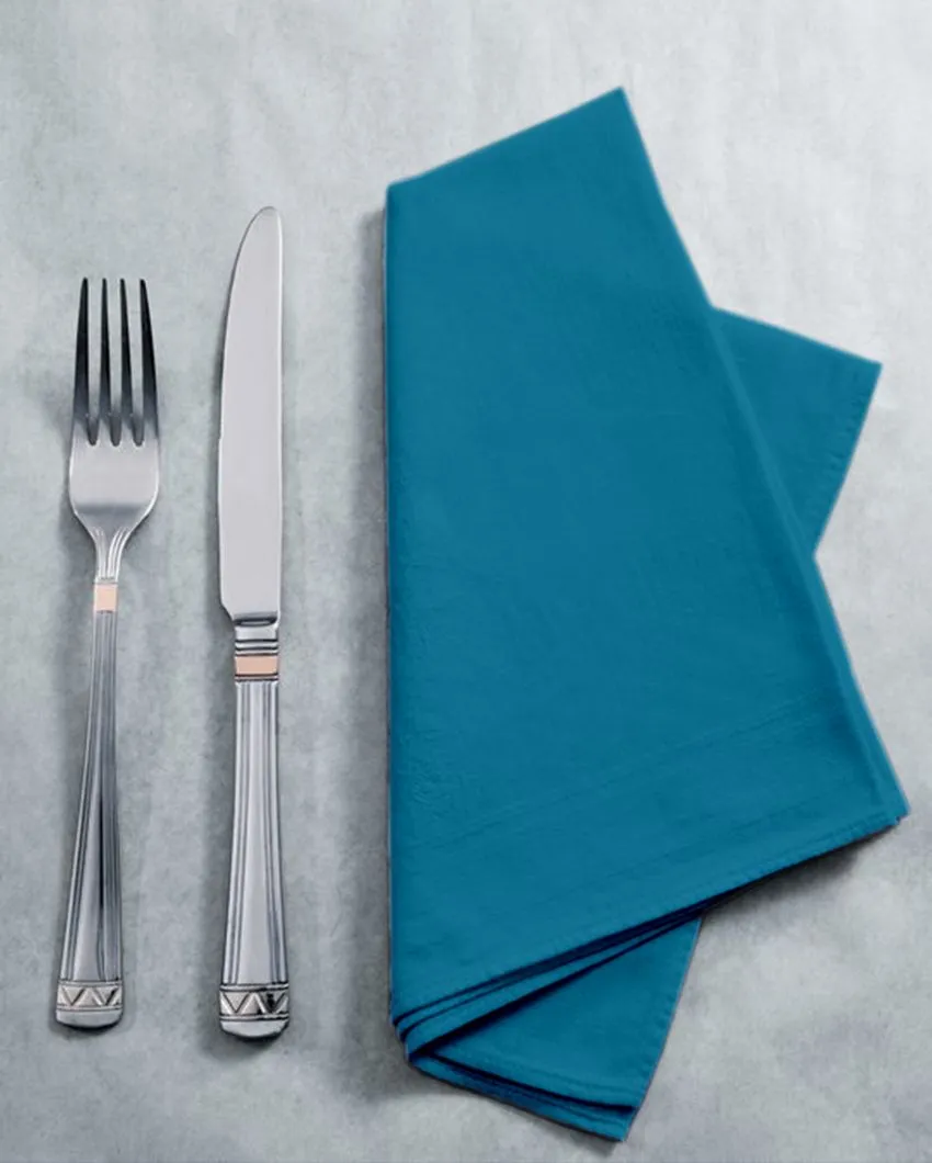 Soft Cotton Cloth Cocktail Napkins | Set Of 12 | 9 X 9 Inch