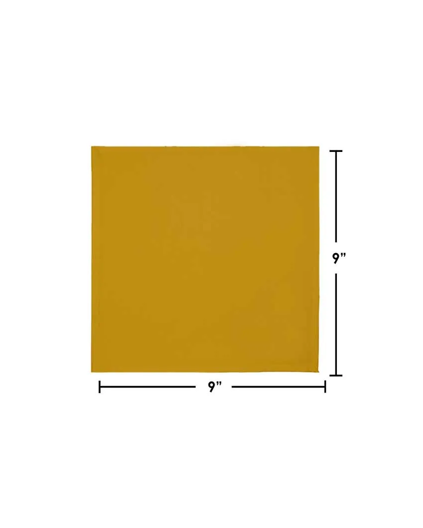 Soft Cotton Cloth Cocktail Napkins | Set Of 12 | 9 X 9 Inch