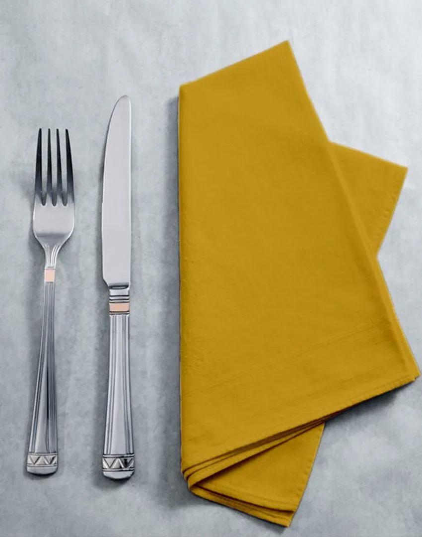 Soft Cotton Cloth Cocktail Napkins | Set Of 12 | 9 X 9 Inch