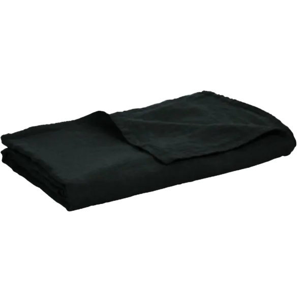 Soft Linen Tablecloth - Black