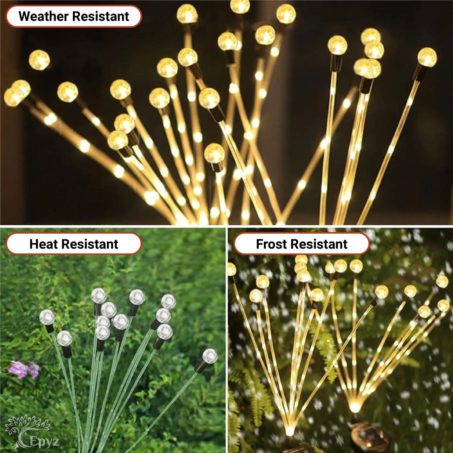Solar Firefly Lights | Led Firefly Crystall Transparent Ball Lights