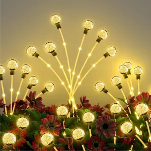 Solar Firefly Lights | Led Firefly Crystall Transparent Ball Lights