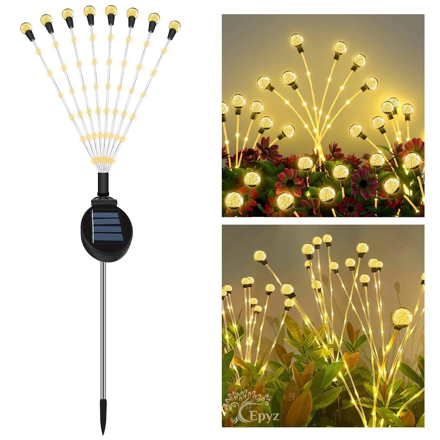 Solar Firefly Lights | Led Firefly Crystall Transparent Ball Lights