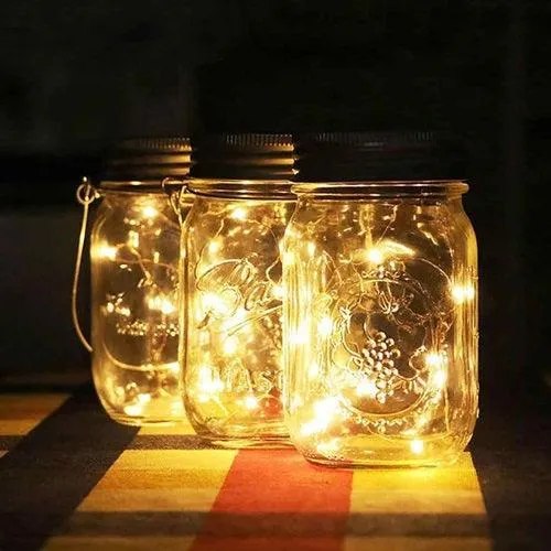 Solar Jar Lights | Glass Hanging Jar Lights