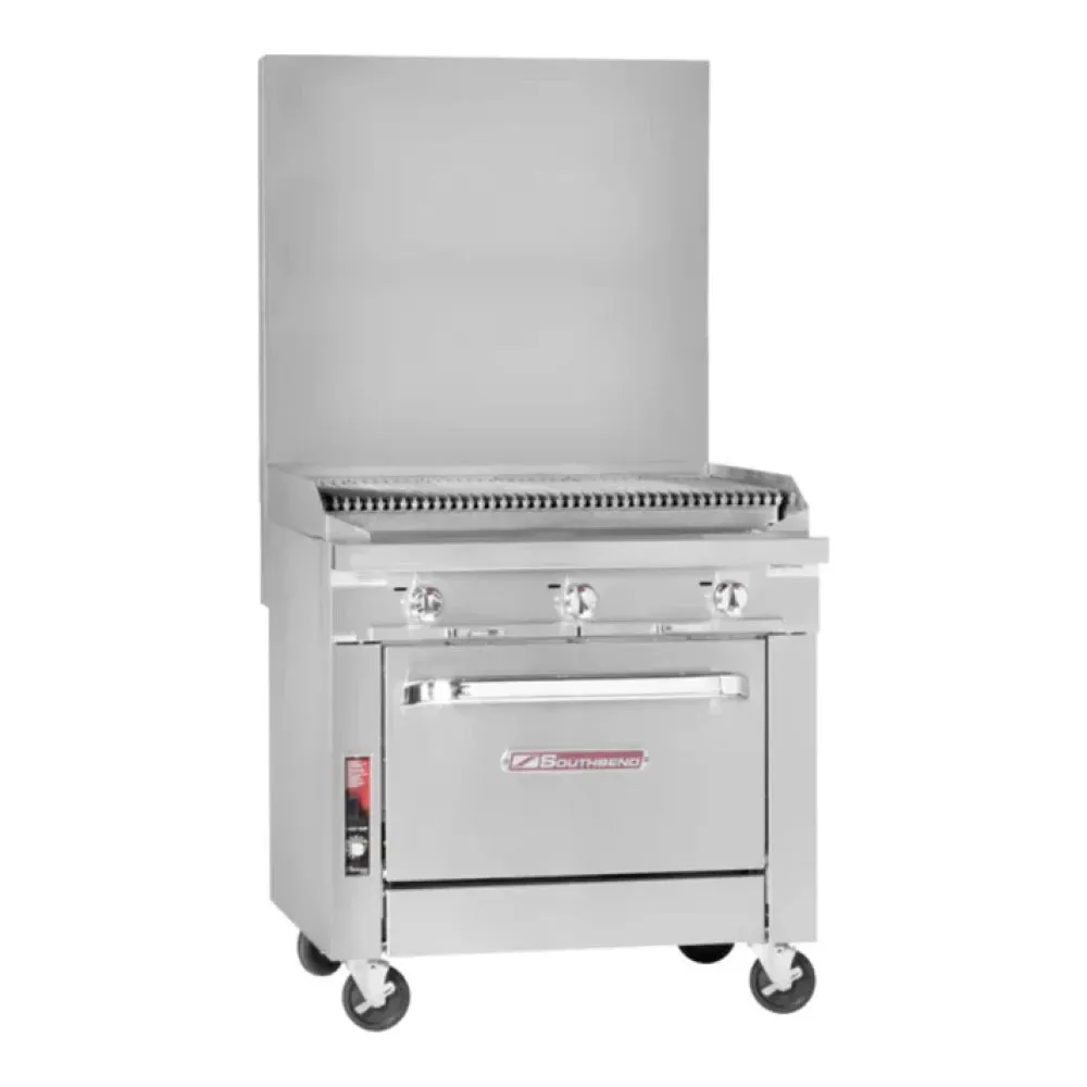 Southbend Platinum, P36N-CCC Gas Range , 36” Charbroiler, Modular – Natural Gas, 96000 Total Btu