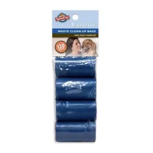 Spotty Bags-to-Go 120 Count Refills Dark Blue Poo Bag
