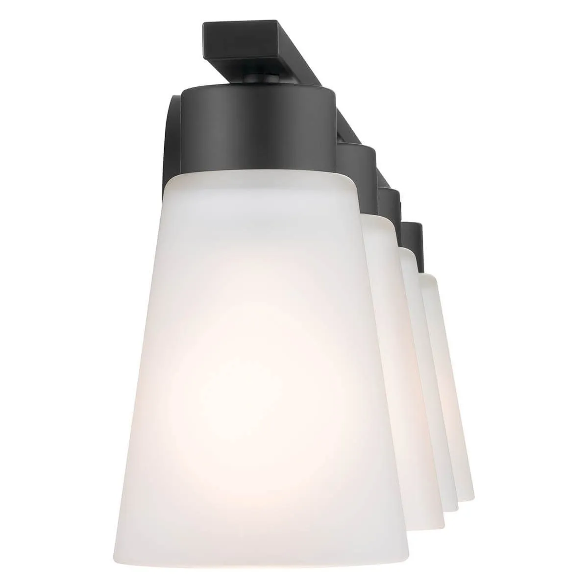 Stamos 31 in. 4 Lights Vanity Light Black finish