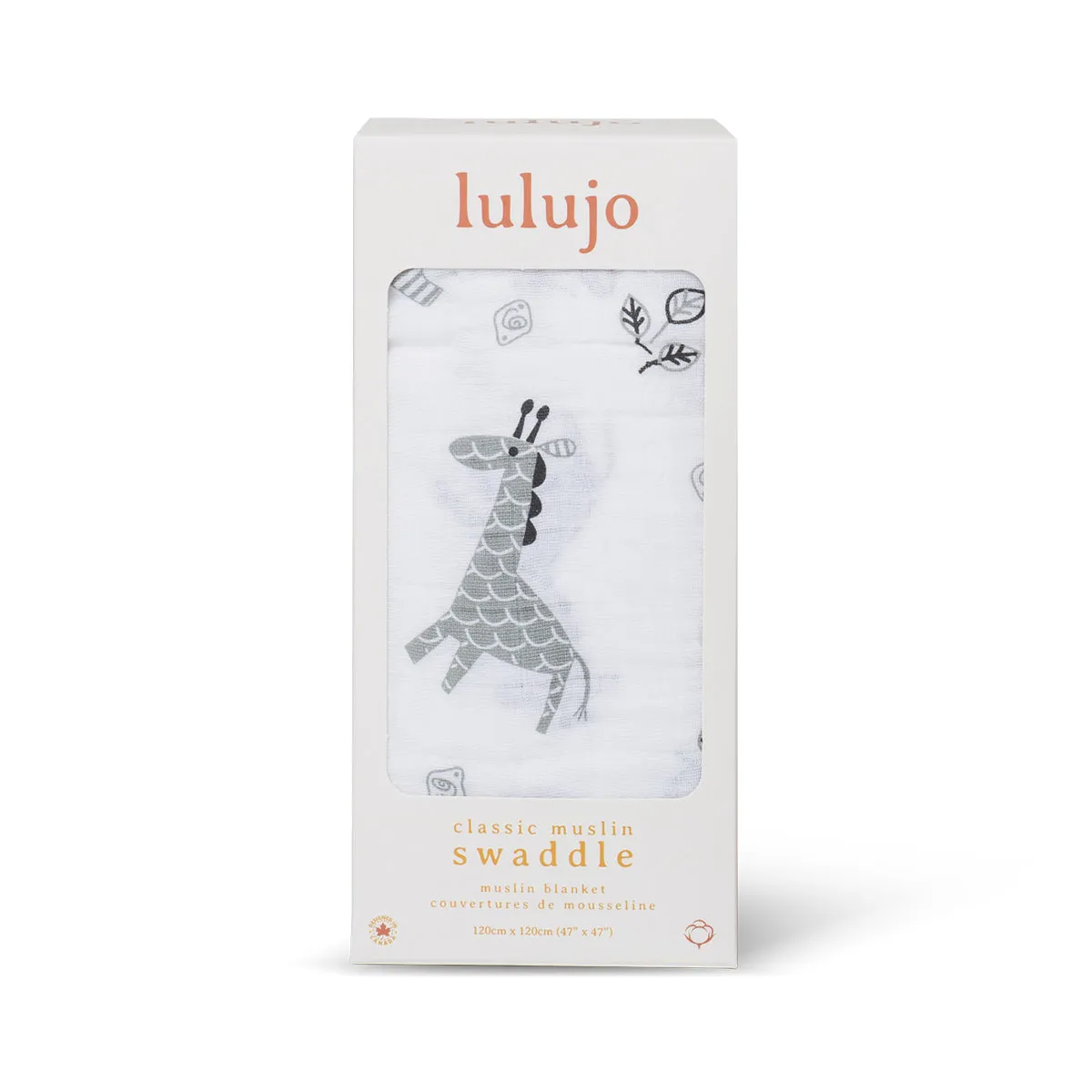 Swaddle Blanket Multipurpose Muslin - Giraffe and Elephant