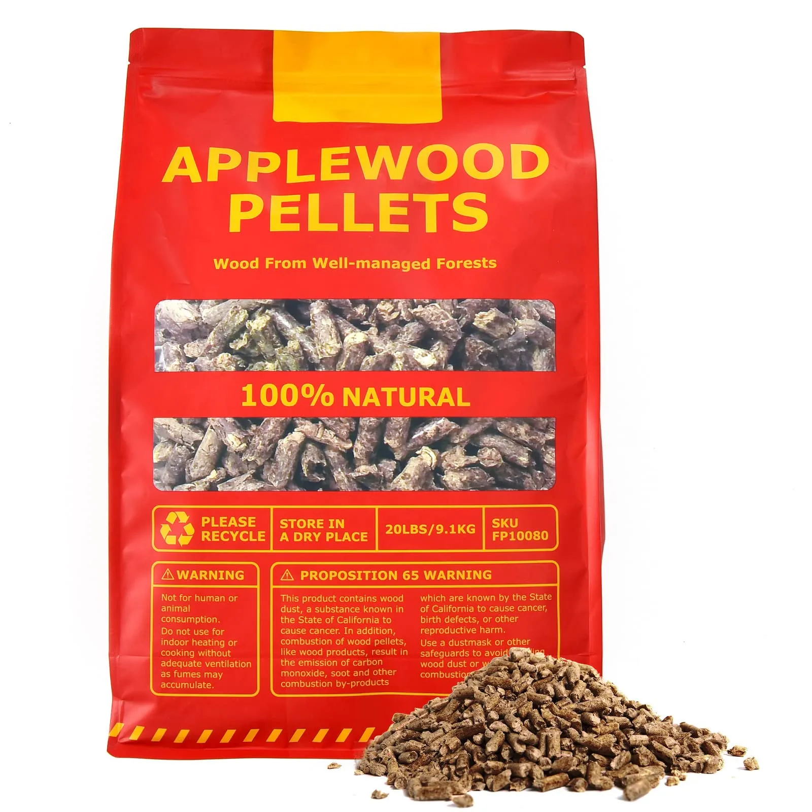 Tangkula 100% All-Natural Apple Wood Smoker Pellets