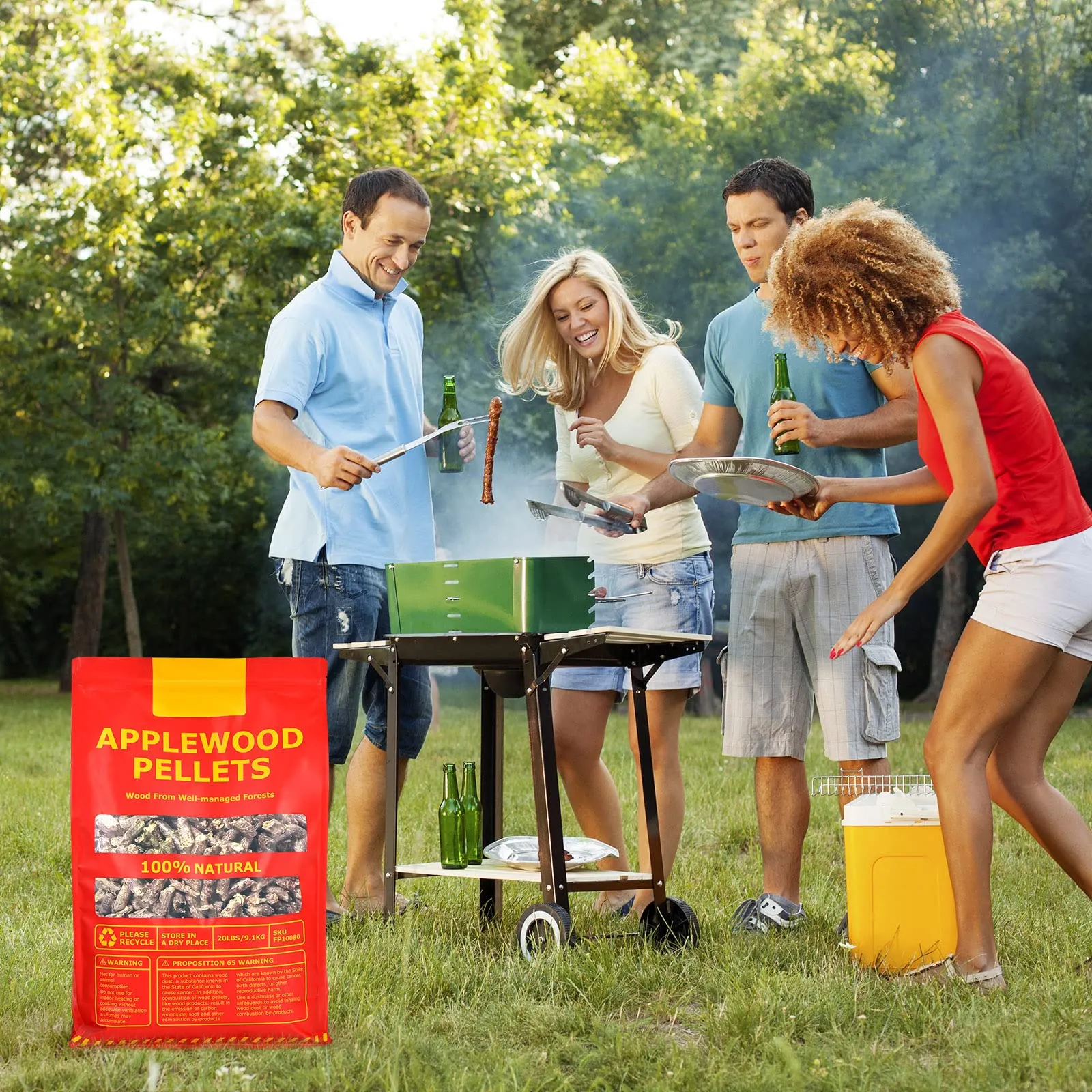 Tangkula 100% All-Natural Apple Wood Smoker Pellets