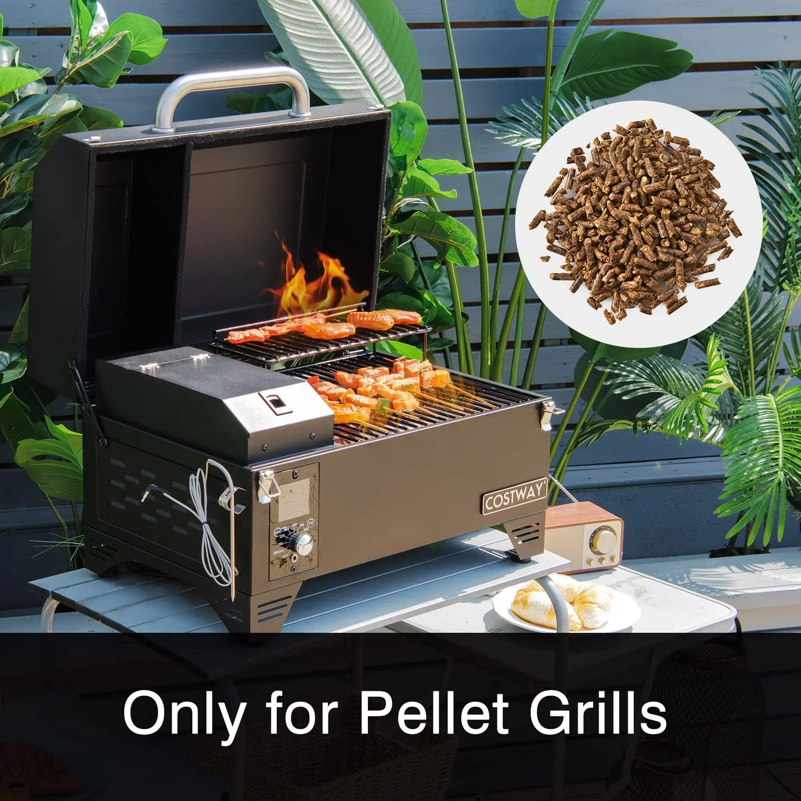 Tangkula 100% All-Natural Apple Wood Smoker Pellets