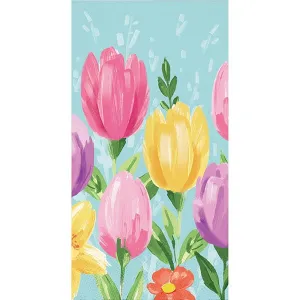 Tulip Blooms Paper Guest Towels 16 Ct