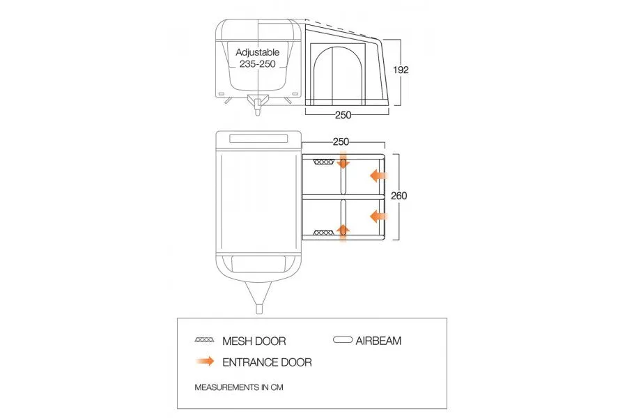 Vango Balletto Air 260 Elements Shield