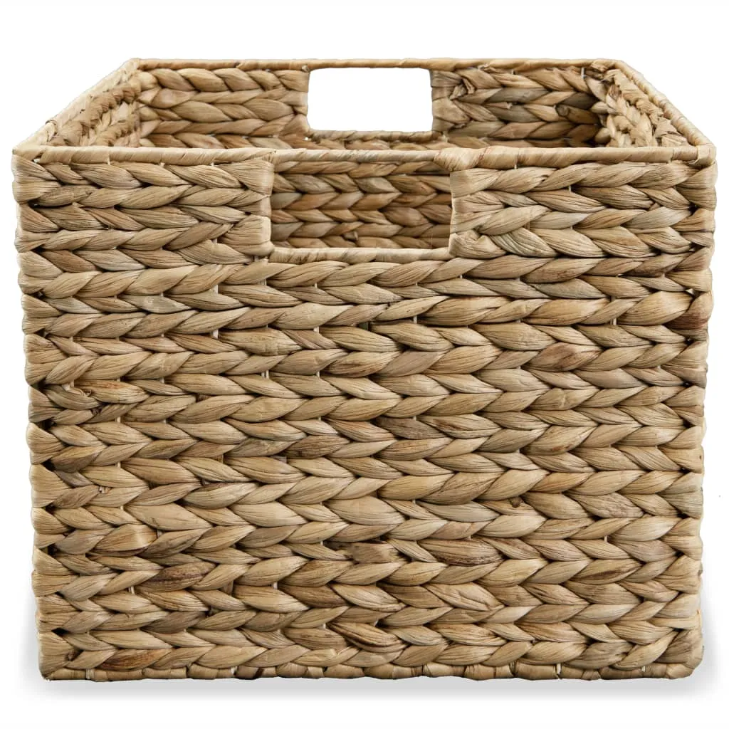vidaXL Storage Basket Set 3 Pieces Water Hyacinth - Rustic Charm, Sturdy Design