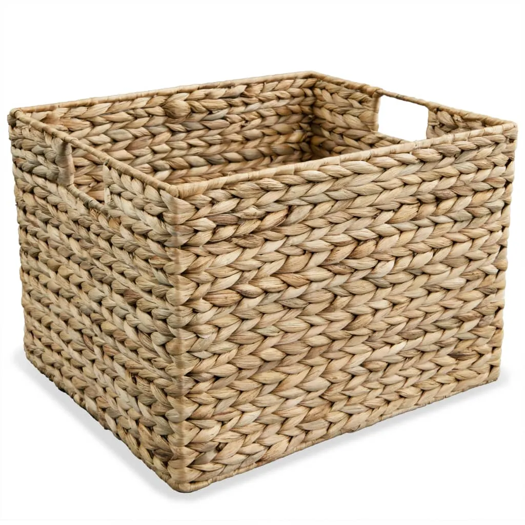 vidaXL Storage Basket Set 3 Pieces Water Hyacinth - Rustic Charm, Sturdy Design