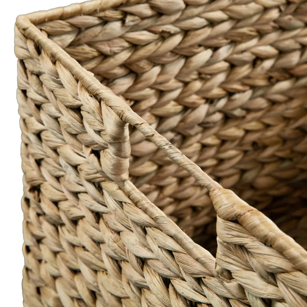 vidaXL Storage Basket Set 3 Pieces Water Hyacinth - Rustic Charm, Sturdy Design