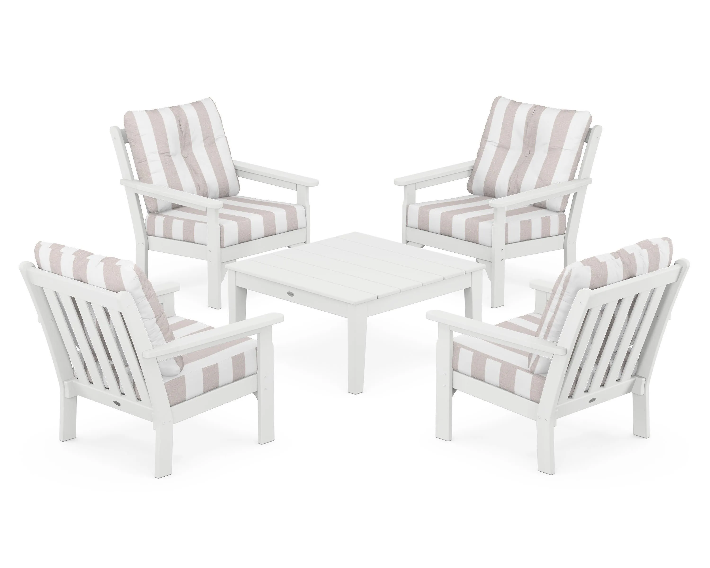 Vineyard 5-Piece Deep Seating Conversation Set
