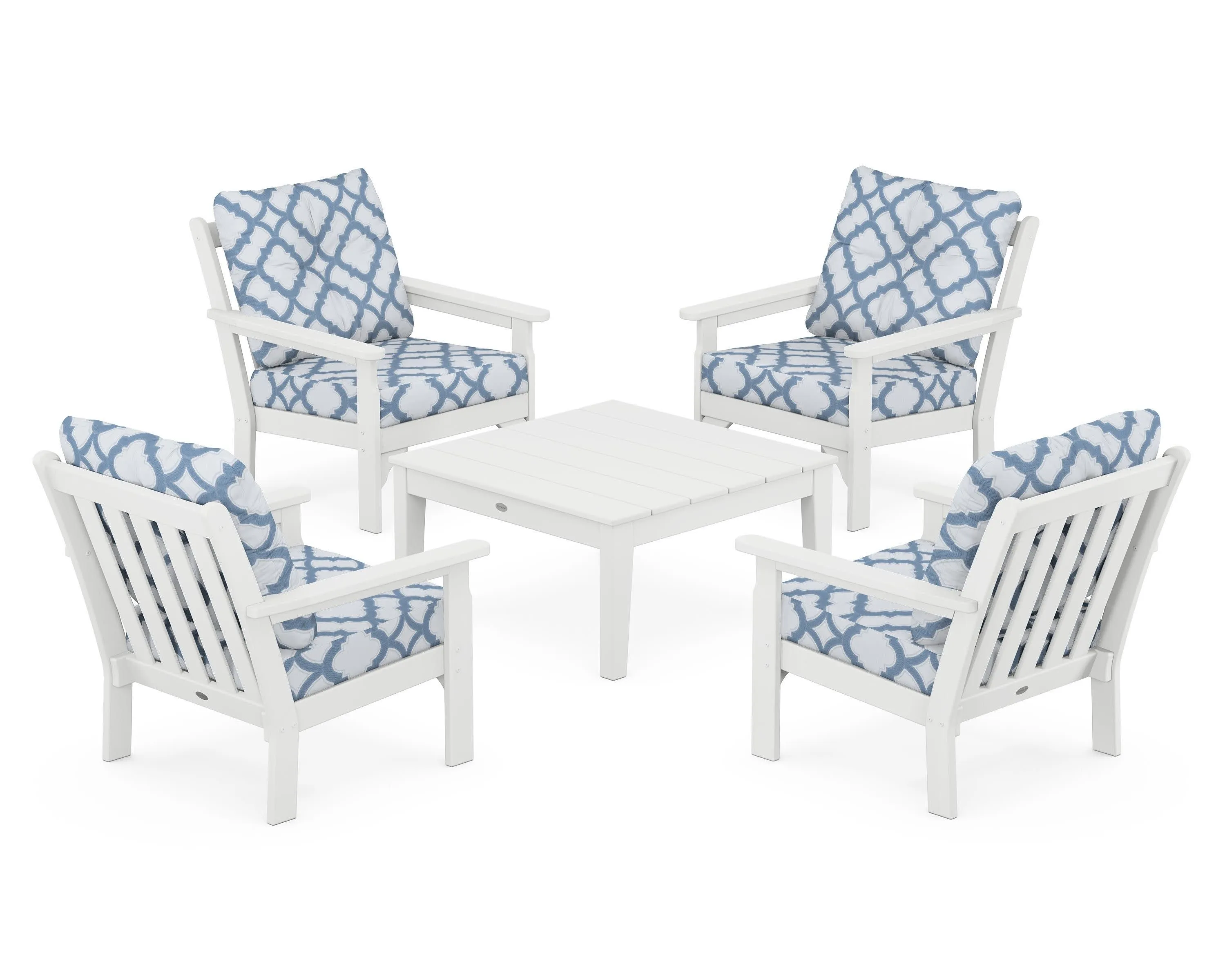 Vineyard 5-Piece Deep Seating Conversation Set