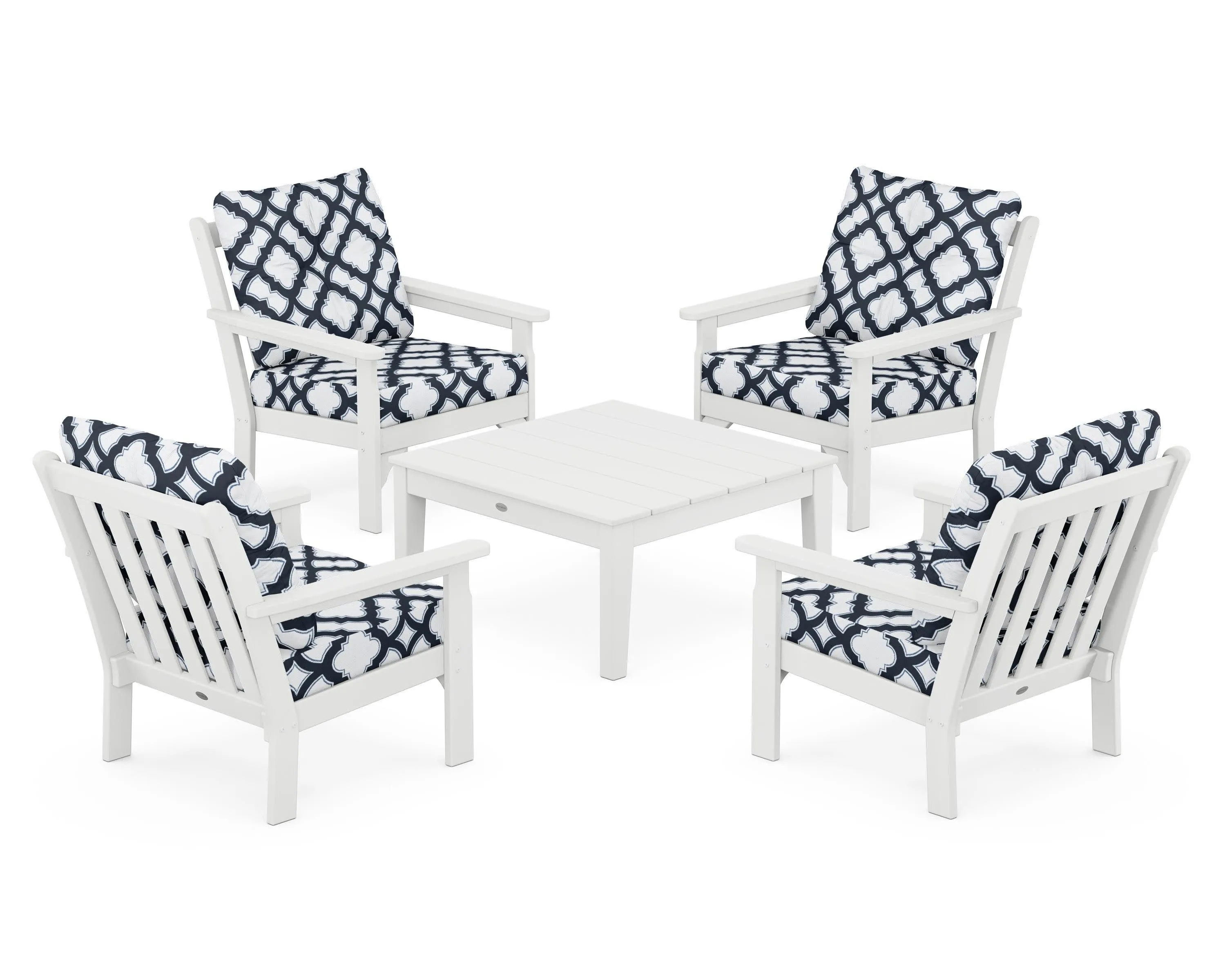 Vineyard 5-Piece Deep Seating Conversation Set