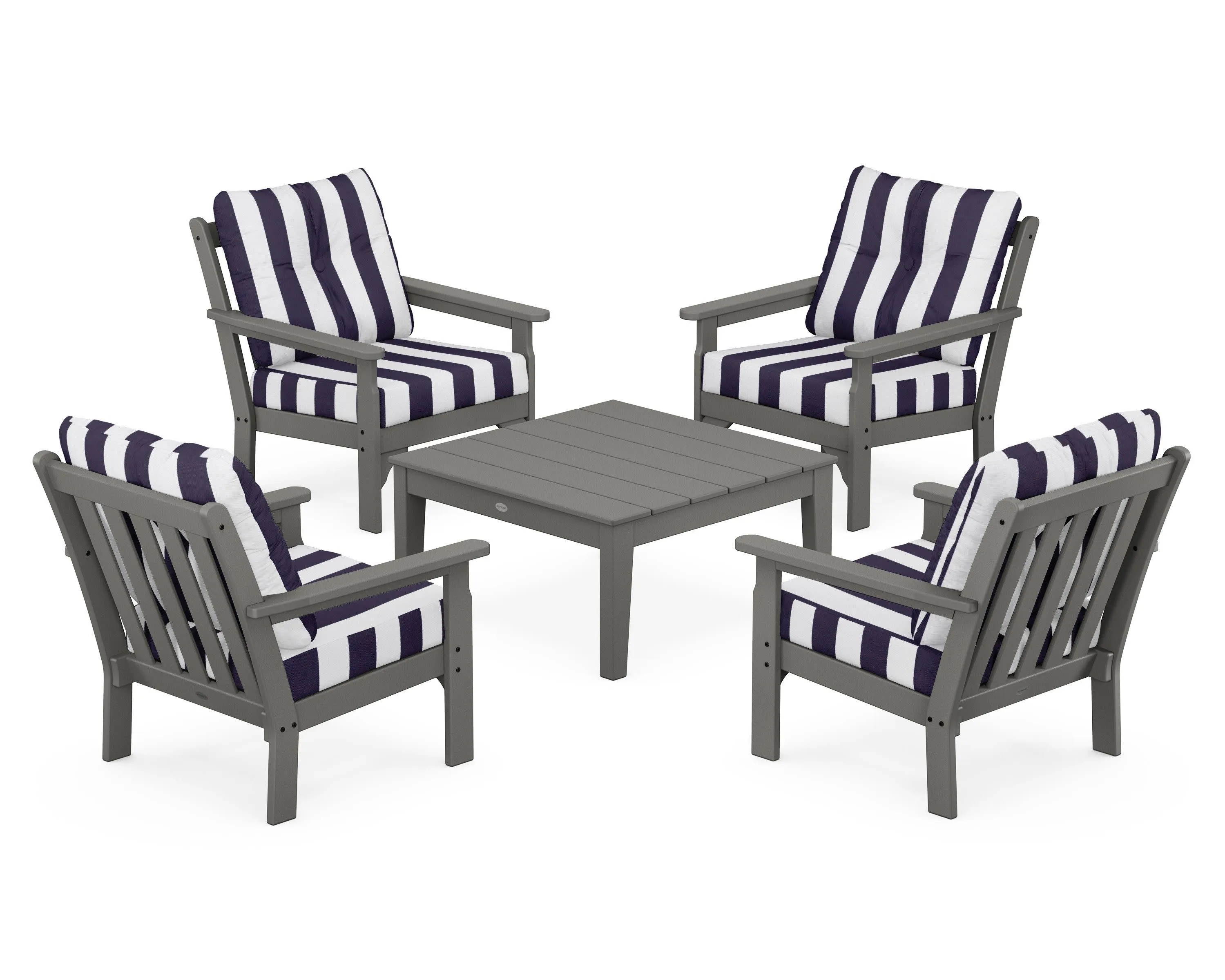 Vineyard 5-Piece Deep Seating Conversation Set