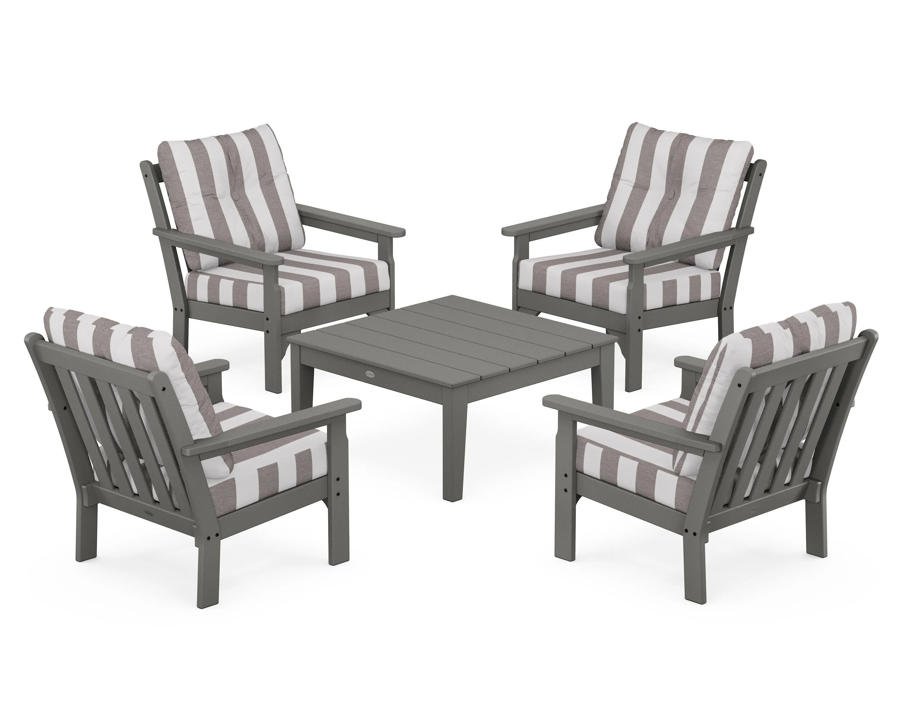 Vineyard 5-Piece Deep Seating Conversation Set