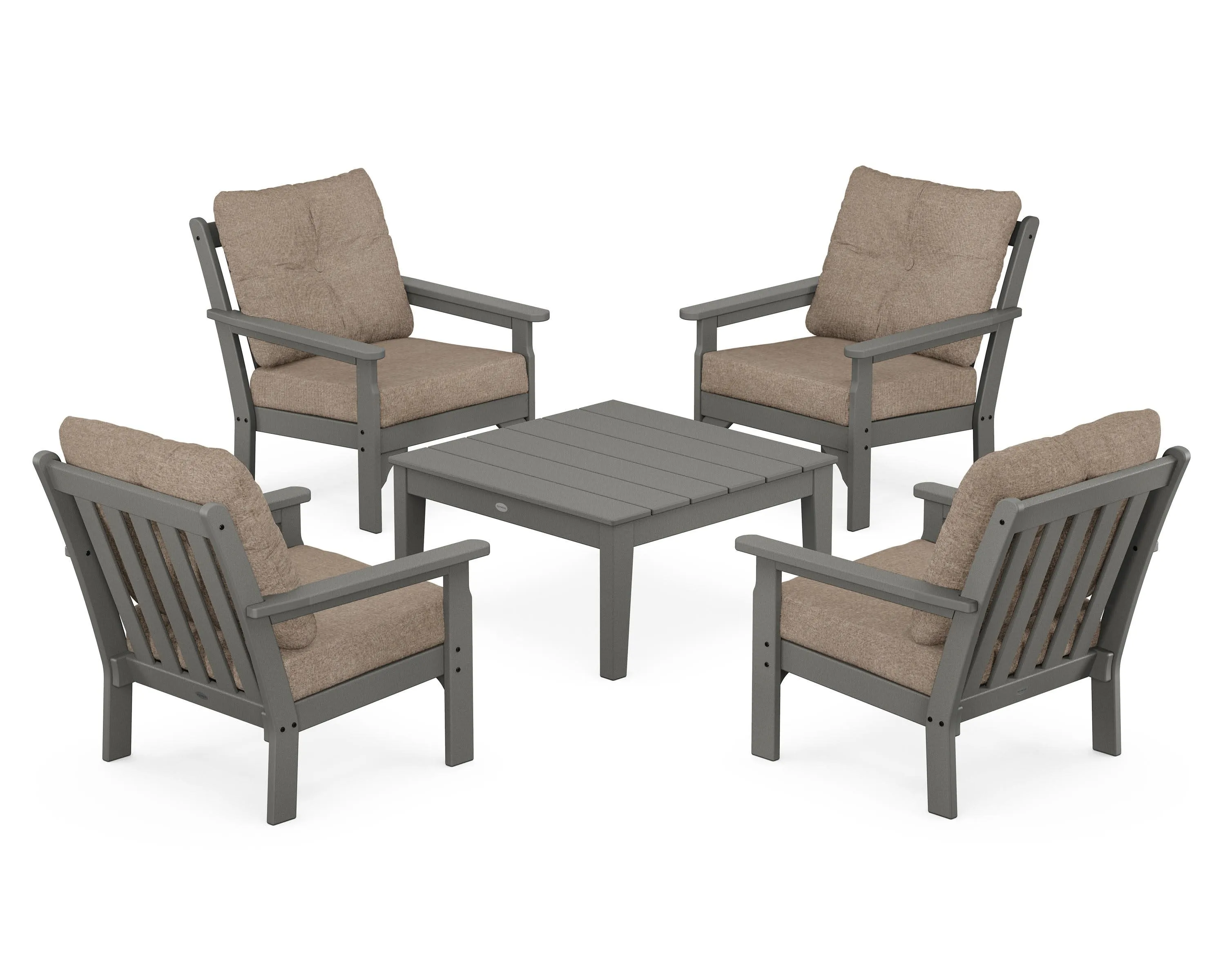 Vineyard 5-Piece Deep Seating Conversation Set
