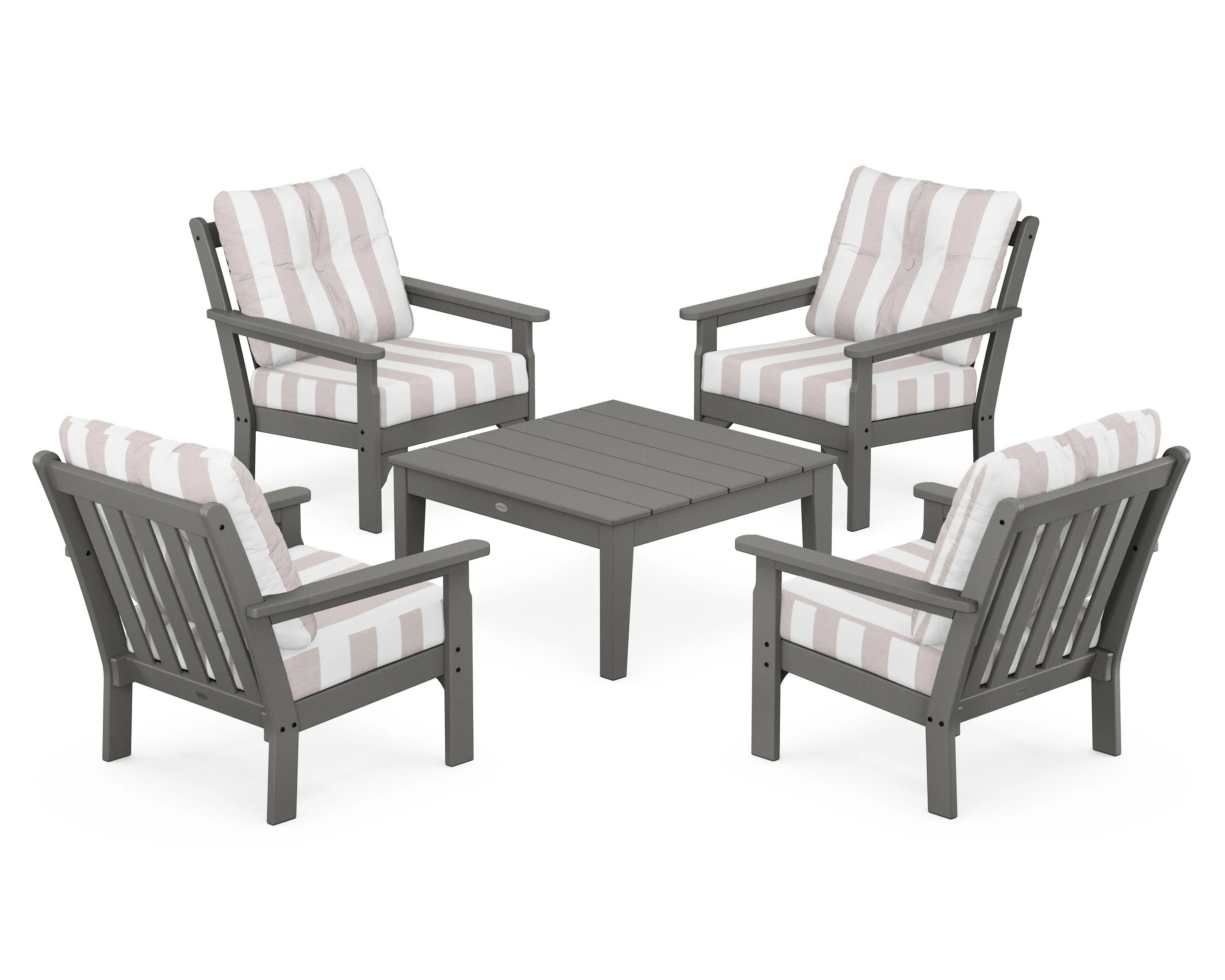 Vineyard 5-Piece Deep Seating Conversation Set