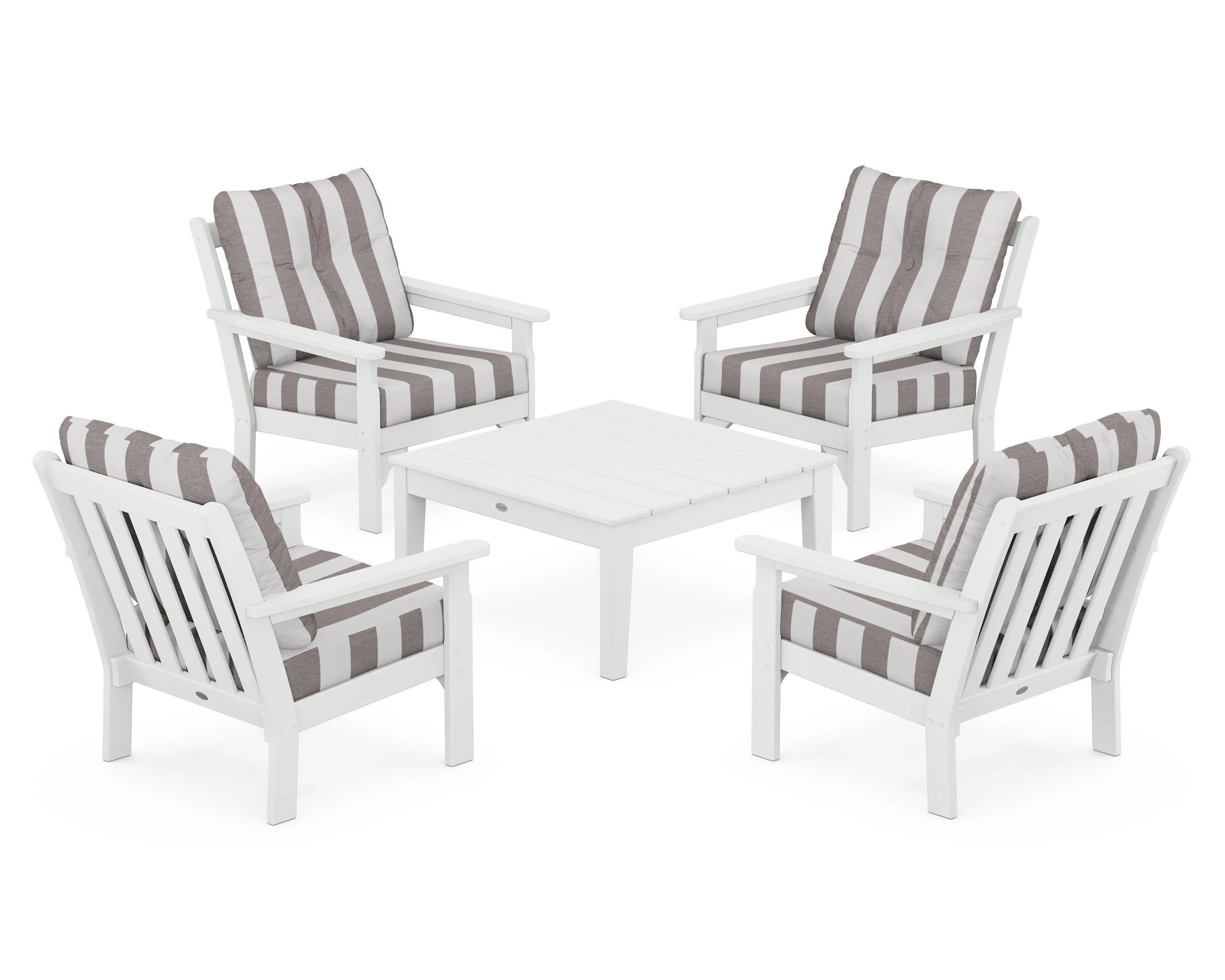 Vineyard 5-Piece Deep Seating Conversation Set