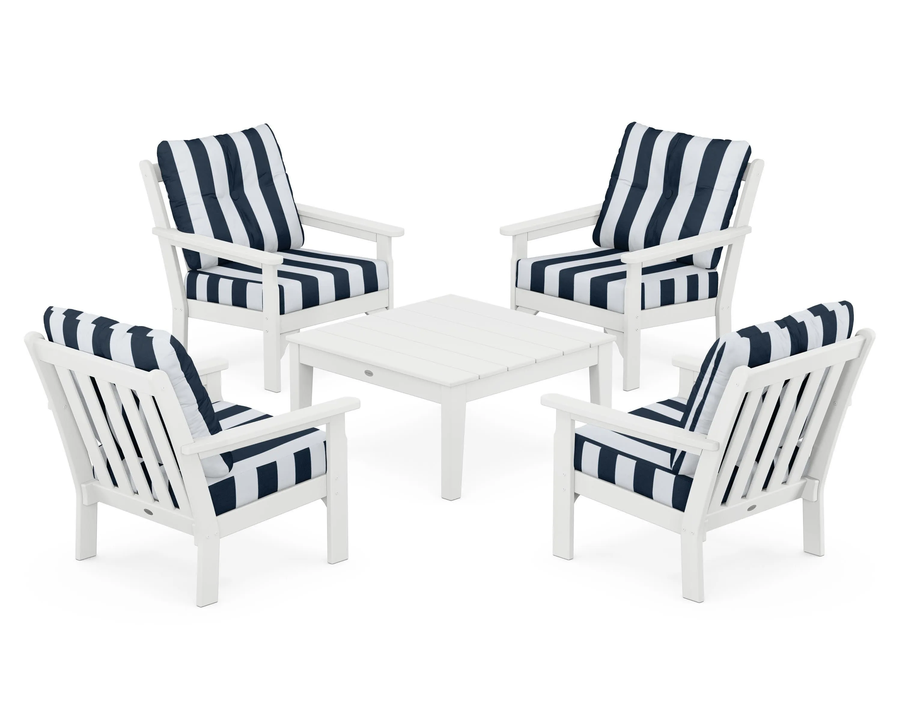 Vineyard 5-Piece Deep Seating Conversation Set