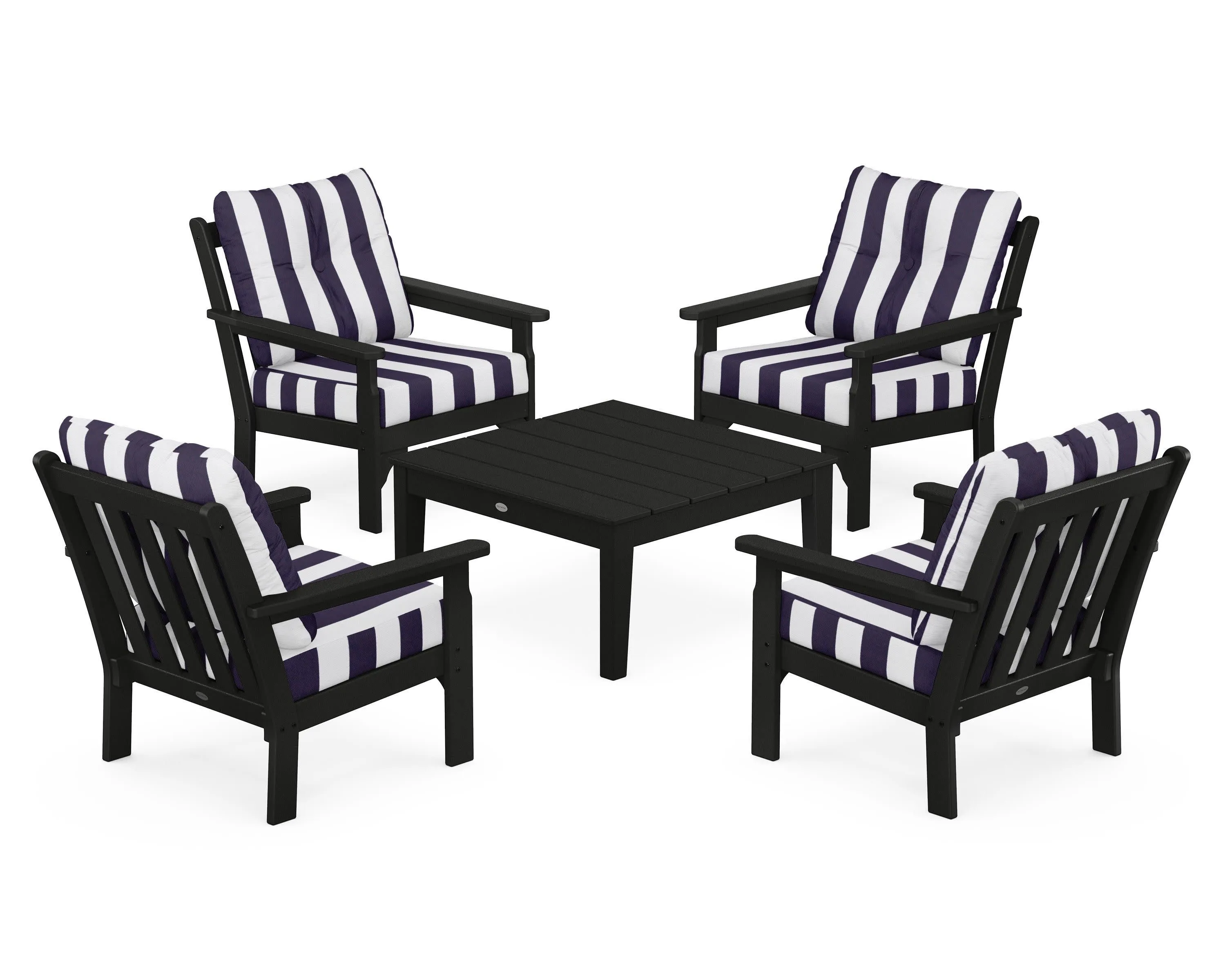 Vineyard 5-Piece Deep Seating Conversation Set