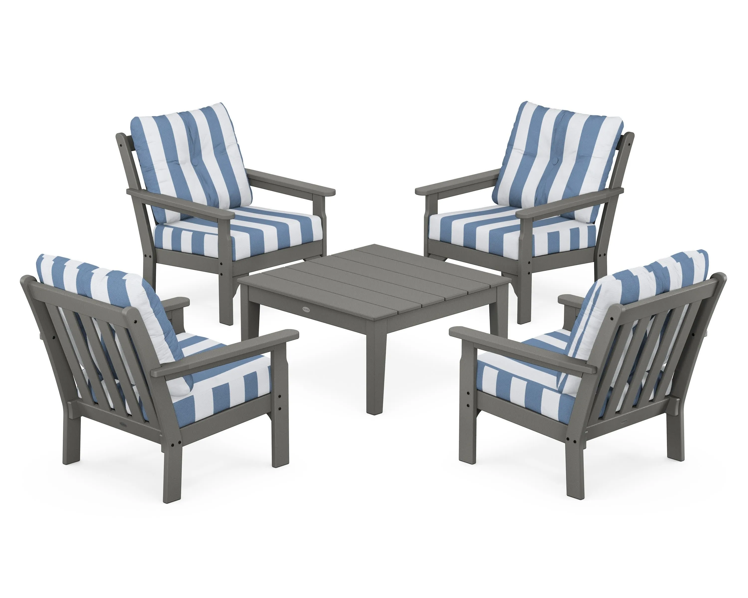 Vineyard 5-Piece Deep Seating Conversation Set