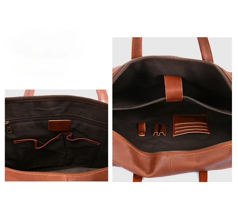 Vintage Leather Portable Briefcase