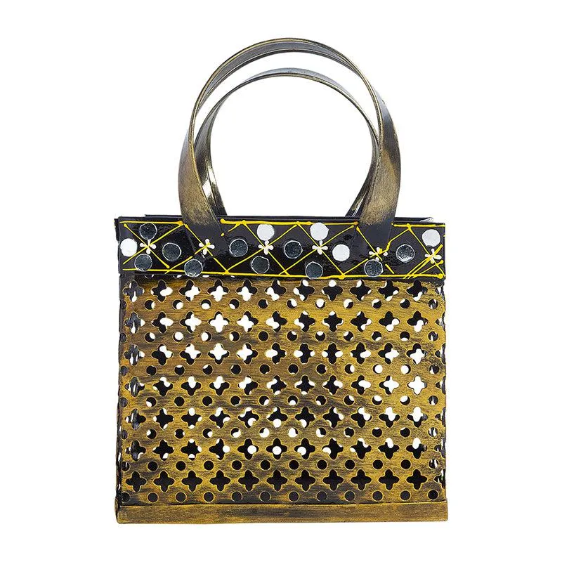 Vira Handcrafted Bag Shaped Tealight Candle Holder