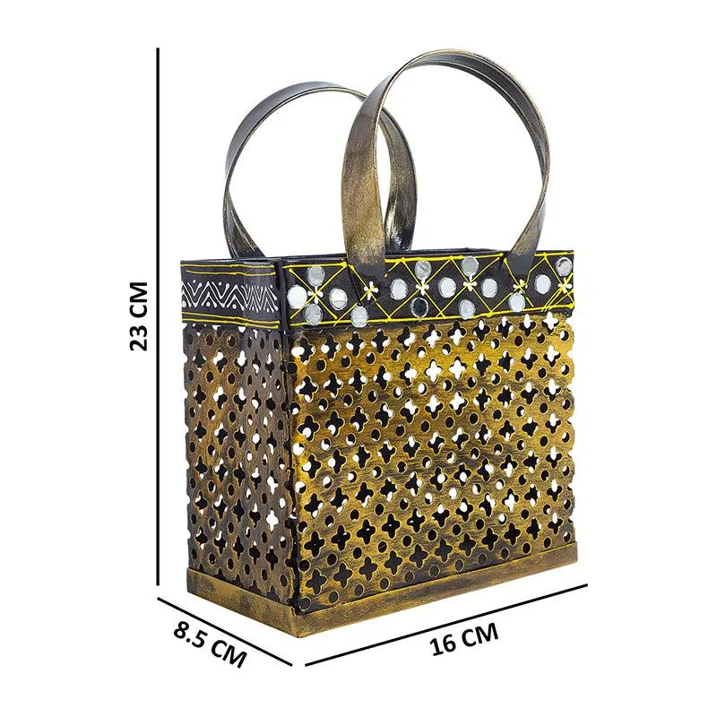 Vira Handcrafted Bag Shaped Tealight Candle Holder