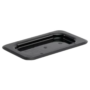 Vogue Polycarbonate 1/9 Gastronorm Lid Black - U479