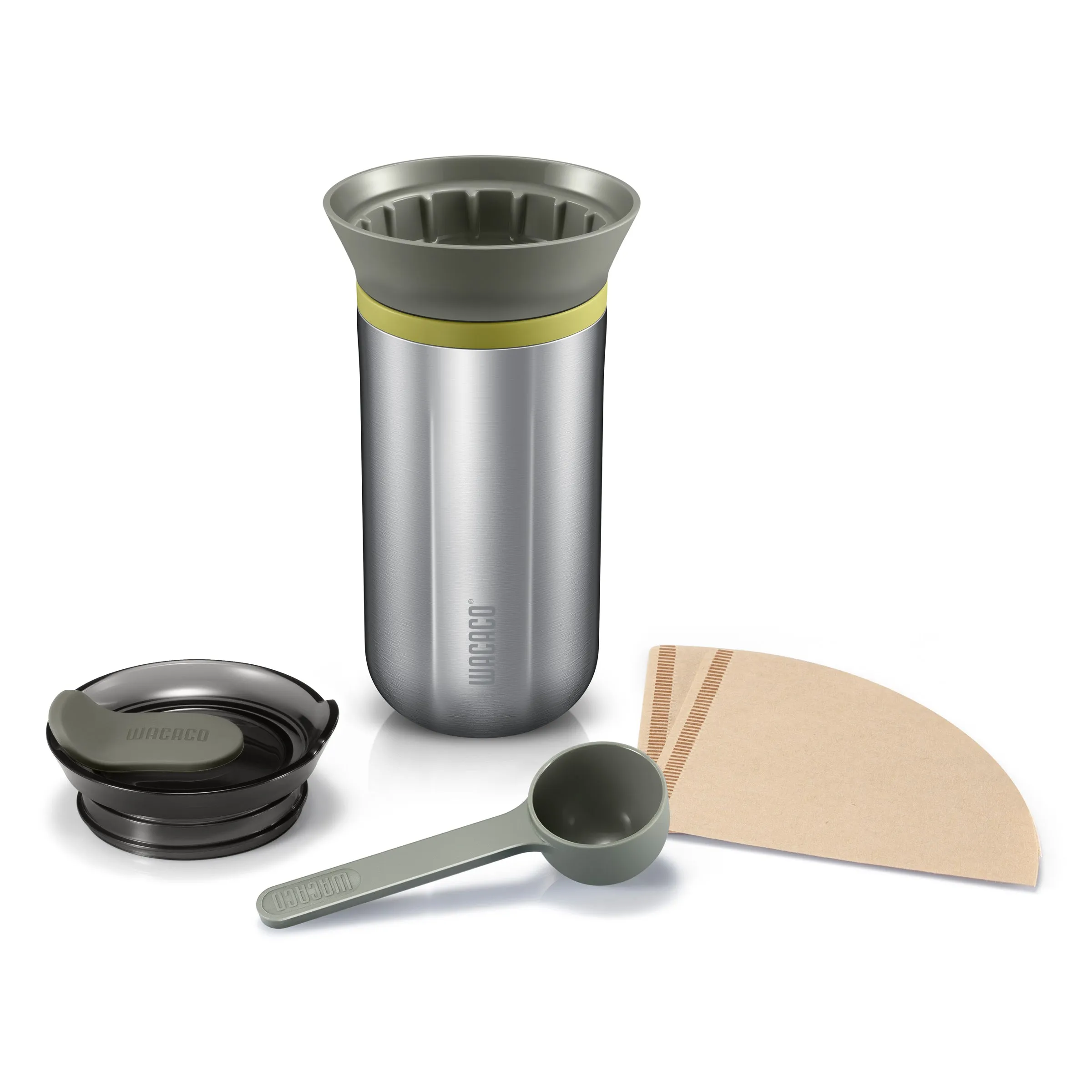 WACACO Cuppamoka Pour Over Coffee Maker - Stainless Steel