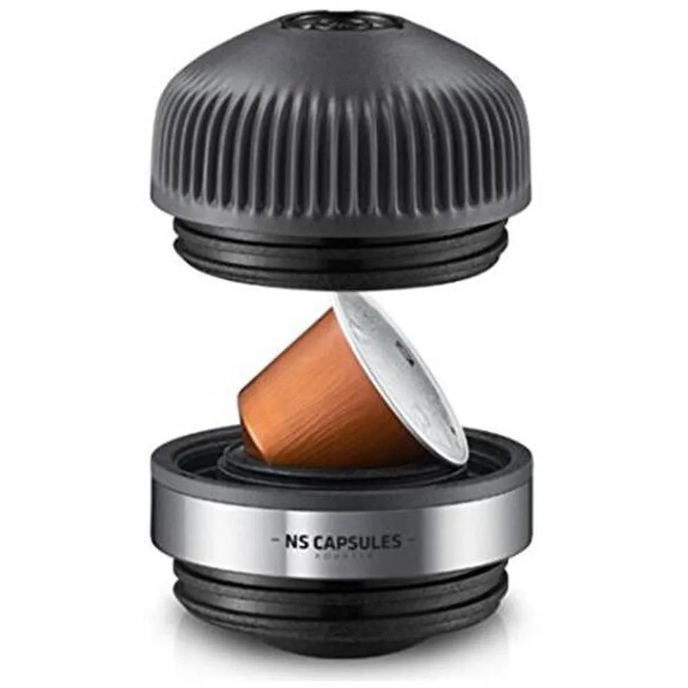 WACACO Nanopresso Portable Espresso Machine Black   NS Adapter (Manually Powered)
