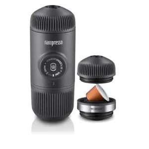 WACACO Nanopresso Portable Espresso Machine Black   NS Adapter (Manually Powered)