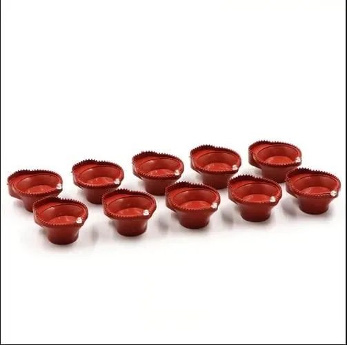 Water Sensor Diyas Plastic with Ambient Lights (Pack of 6/12/18/24)