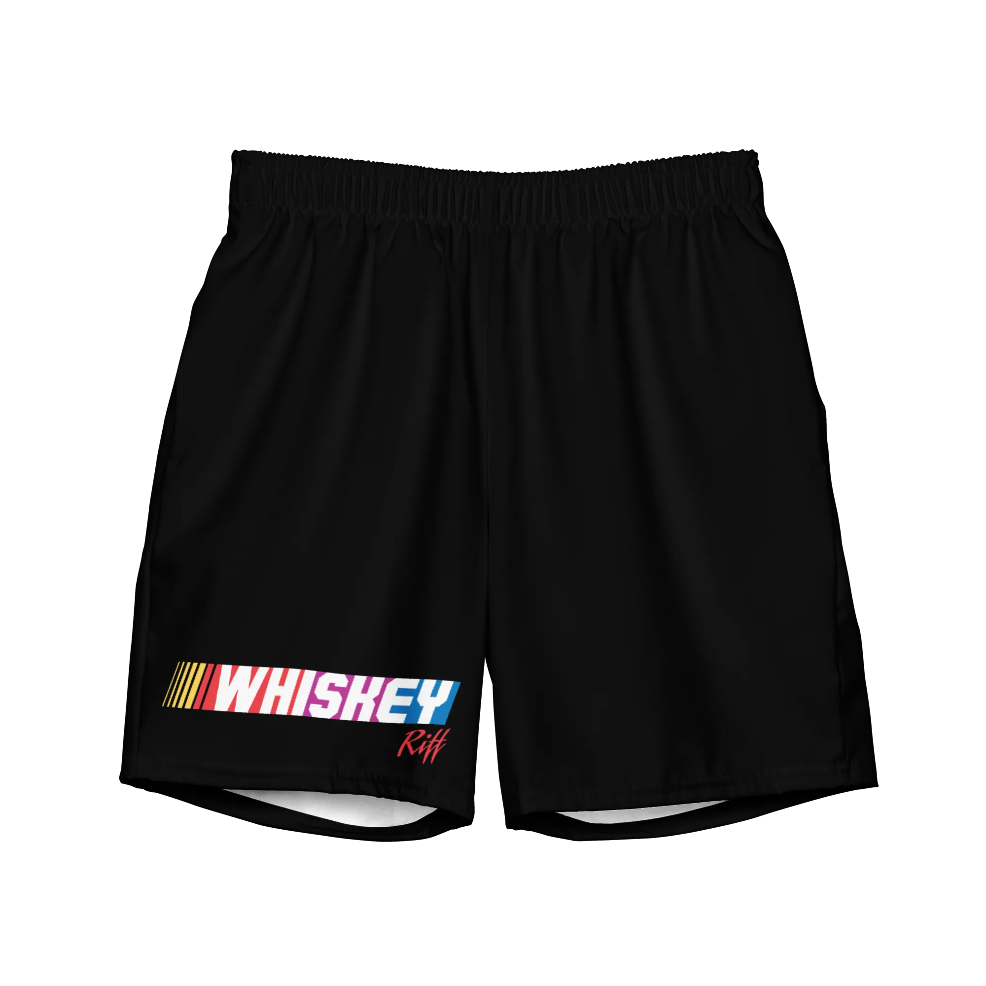 Whiskey RIFF Retro Racing Swim Trunks