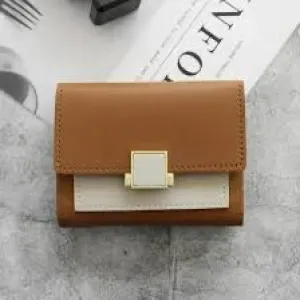 Women Short Wallet Business Card Coin Purse Leather Change Pocket Card Holder   S4524176